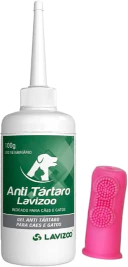 Anti Tartaro Lavizoo Cães E Gatos Com Dedeira Pet Silicone