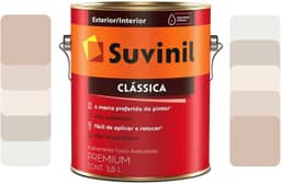 Tinta Látex Parede Clássica Suvinil Fosca 3,2l Cores Claras e Neutras (Crômio)