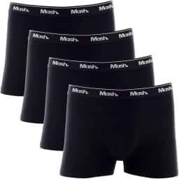 Kit 4 Cuecas Cot Liso Elast MashMasculino