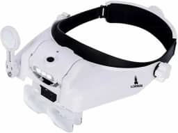 Lupa Cabeça Lorben Led 6 Lentes estética leitura eletrônica GT942