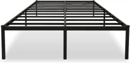 Estrutura De Cama De Metal, Não Precisa de Box Spring,Com Espaço De Armazenamen Cor Preto (QUEEN)