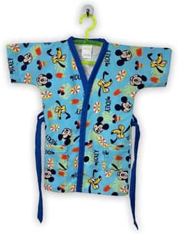 Roupão Aveludado Infantil Quimono Mickey U - 2 a 7 Anos Com 1 peça