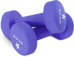 Yes4All Halteres Hexagonais Revestidos de Borracha, 6,8 kg, Laranja