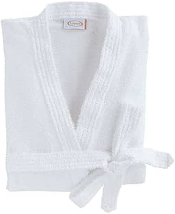 Roupão Felpudo Lepper Havaí Branco Médio Pacote de 1 Algodão Tradicional