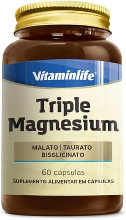 Vitaminlife Triple Magnesium 260Mg (Malato + Taurato + Bisglicinato) 60 Cáps