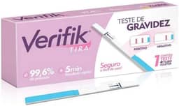 Teste Gravidez Verifik Tira + Coletor Superior a 99%, Alamar