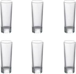 Haüskraft Kit 6 Copos Shot Vidro Dose 65ml Cachaça Tequila Vodka, CPDS-012