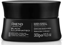 Máscara Amend Expertise Realce da Cor Black Illuminated Cabelos Pretos 300g