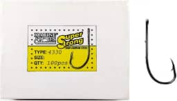 Anzol Marine Sports Super Strong 4330 Nº 12 - Caixa 100un