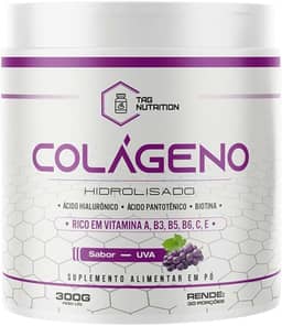 Colágeno Hidrolisado 300g – Com Ácido Hialurônico, Vitaminas C, E, B6 e Ácido Pantotênico – Pele, Cabelos e Unhas Fortes