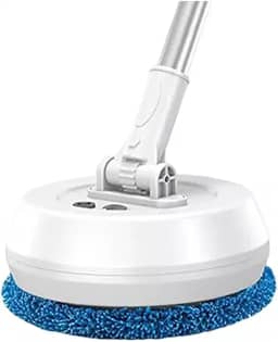 Esfregão Elétrico Vassoura Redonda Limpador de Piso 360 Giratorio Recarregavel