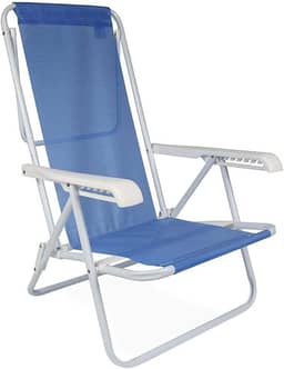 Mor - Cadeira Reclinável 8 Posições Aço Azul