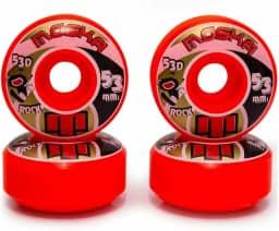 Roda Moska Skate Rock 53mm Laranja Dureza 53D