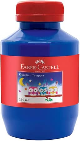 Tinta Guache Faber-Castell, Azul - 250ml