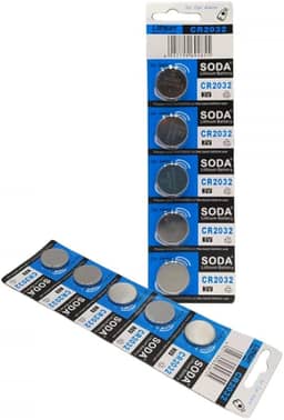 Cartela Com 5 Baterias Cr2032 Litio 3v Alta Duracao Para Controles Relogios Placas Mãe Calculadoras Chaves Carro Brinquedos Eletronicos Pilha Tipo Moeda Confiavel E Segura