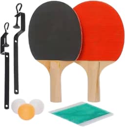Kit De Ping Pong Completo Com 2 Raquetes 3 Bolas Rede Ajustável Portátil De Tênis De Mesa Conjunto Profissional E Infantil Para Iniciantes Treino E Jogo Recreativo Qualidade Premium