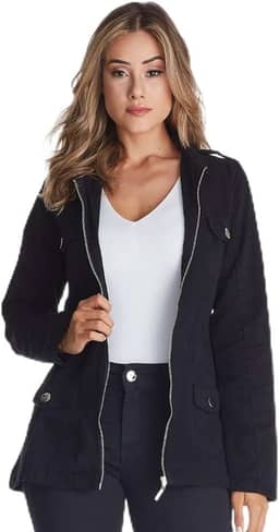 Jaqueta Jeans HNO Jeans Premium Preto