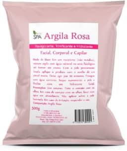 Argila Verde, Preta, Rosa, Branca, Amarela, Mascara Facial - Capilar 500g (ROSA 500G)