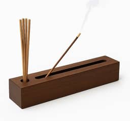 Porta Incenso - NATIVO artesanal 30x5x5cm Madeira Peroba resistente ideal para qualquer ambiente - incensário.