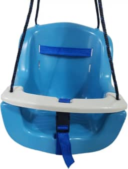 Balanço Infantil CORES Plástico Bebê Criança Cadeirinha Com Corda - Cores Escolha a sua… (Azul)