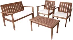 Conjunto 4 Peças Madeira Maciça Santorini