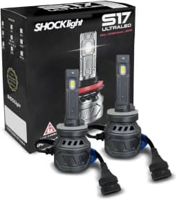 Kit Lâmpadas Ultra LED H27 S17 Nano 6000k 5000 Lumens 55w CanBus