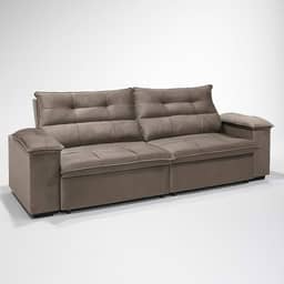 Sofá 3 Lugares Reclinável e Retrátil Bel Veludo 2,00m LIMOV