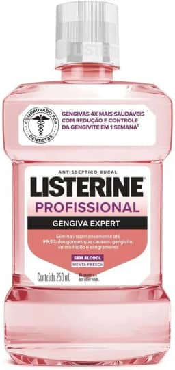 Listerine Enxaguante Bucal Profissional Gengiva Expert, 250ml