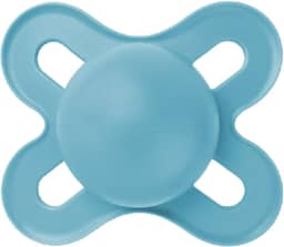 MAM Baby 1 Chupeta Original Start Com Bico Simétrico de Silicone SkinSoft para Crianças 0-2 Meses Com Caixa Esterilizadora, Azul