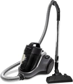 Aspirador de pó sem saco Electrolux easybox maior potencia 1600W silencioso compacto bocal estofados cabo retratil controle velocidade EAS30 cinza preto 127v