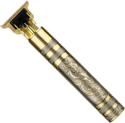 Máquina de Cortar Cabelo e Barba Profissional Sem Fio Recarregável Motor Potente Design com Dragão