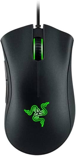 Mouse gamer Razer DeathAdder Essential: Sensor óptico 6400 DPI - 5 botões programáveis -Preto clássico