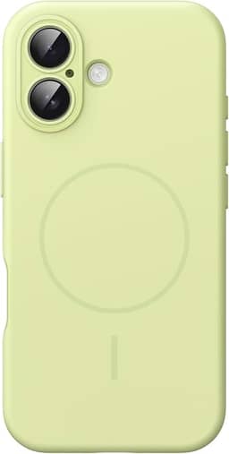 JETech Capa Magnética de Silicone para iPhone 17 6,3 Polegadas, Compatível com MagSafe, Toque Macio e Sedoso, Case com Absorção de Choque, Proteção para Lente da Câmera (Verde)