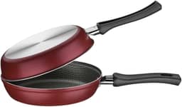 Omeleteira De Alumínio Com Revestimento Interno De Antiaderente Ø20cm Tramontina Vermelha 20cm