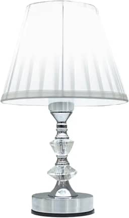 Abajur de Mesa Cristal Cupula Abajur Para Quarto 3 Níveis de Intensidade Toque na Base (110)