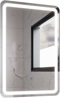 Espelho Retangular com Led 60x40cm Touch Bivolt Moderno Led Multicolor