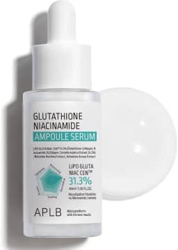 APLB Ampola De Soro De Glutationa Niacinamida, Lipo Gluta Niac Cen 31,3% 1,35 Fl.Oz/Cuidados Com A Pele Coreanos, Hidratação Duradoura, Melhora A Elasticidade Da Pele, Revitaliza Para Suavizar E Mel