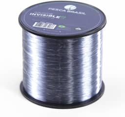 Pesca Brasil, Linha de Pesca 500m Monofilamento Transparente Alta Resistência Pesca Esportiva Nylon 0,40mm, Aqualine Invisible