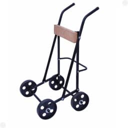 CARRINHO PARA MOTOR DE POPA PRETO 4 RODAS