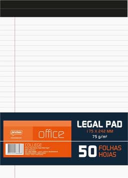 Caderno Blocado 175X242mm Legal Pad 50fls Office Collection - Jandaia