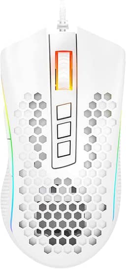 Mouse Gamer Redragon Storm Elite RGB Lunar White M988W-RGB, Branco