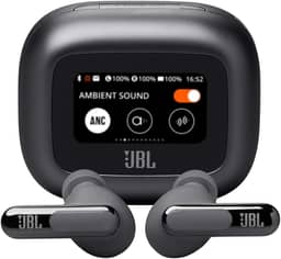JBL, Fone de Ouvido Bluetooth, Live Beam 3, In-ear, Tela de 1.45", Cancelamento de Ruído - Preto