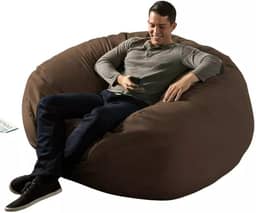 Puff Gigante Redondo140x20 Sem Enchimento Suede Premium Linha Gold