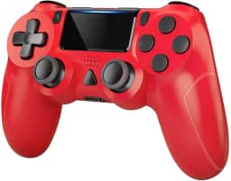 Joystick Wireless Compatível PS4/PS4 Slim /PS4 Pro e PC (Vermelho)