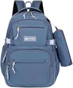 Mochila Escolar Grande Impermeável Bolsa Reforçada Com Bolso Antifurto e Divisória Para Notebook Acompanha Estojo Feminina Masculina Trabalho Faculdade Adulto Infantil Juvenil Adolescente