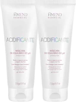 Amend Máscara Acidificante Equilíbrio pH, Kit com 2 Unidades, 250g Cada, Reduz Aspecto Poroso