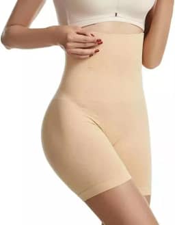 Cinta Modeladora Shorts Cintura Alta Diminui Aperta Barriga Compressão