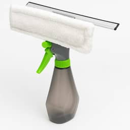 Rodo Limpa Seca Vidros Janela Multiuso Com Spray Esfregão e Borrifador Acompanha Reservatório 3 Em 1 250ml Box e Azulejos Prático e Portátil