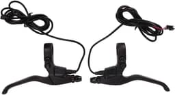 alavanca de freio para bicicleta elétrica, alumínio, à prova d'água, alavancas de freio elétrico, peças de reposição, preta