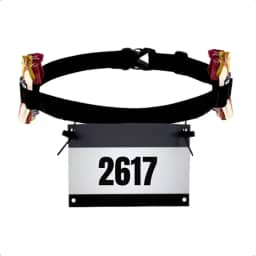 Cinto Porta Numero Para Corrida Triathlon Ciclismo Carbo Gel